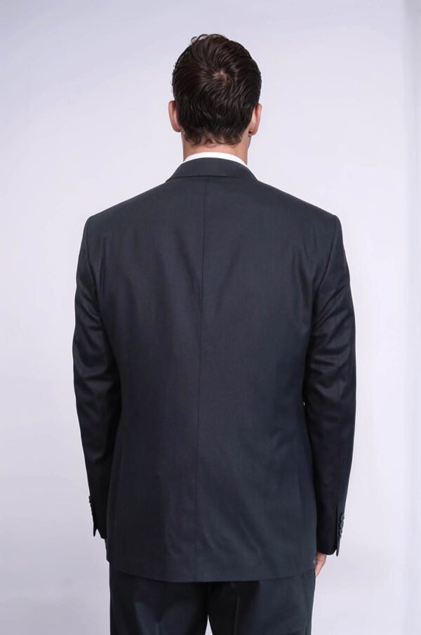 3 -Piece Single Button Peak Lapel Dark Blue Men Sui