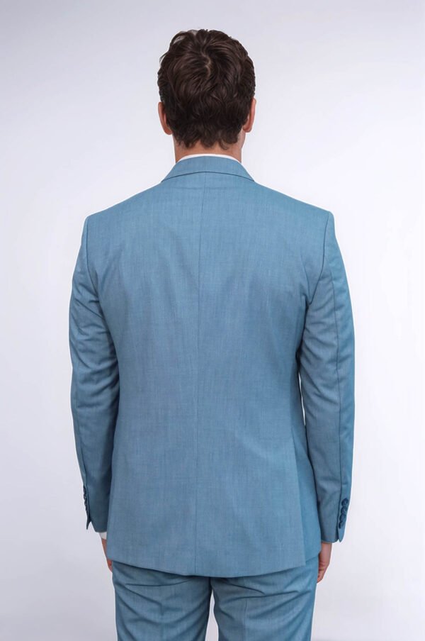 Patterned 2 Piece Slim Fit Oil Green Men Suit