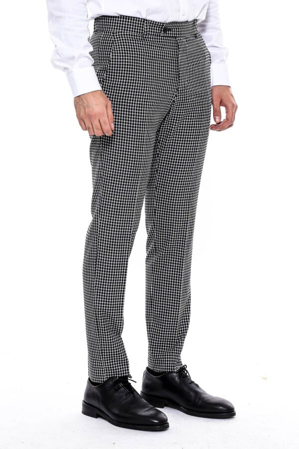 Plaid Small Checkered Black Pants