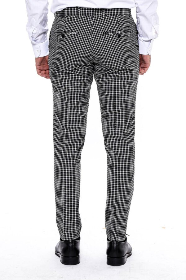 Plaid Small Checkered Black Pants