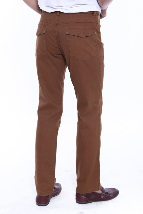 Pocket Flap Suede Tan Pants