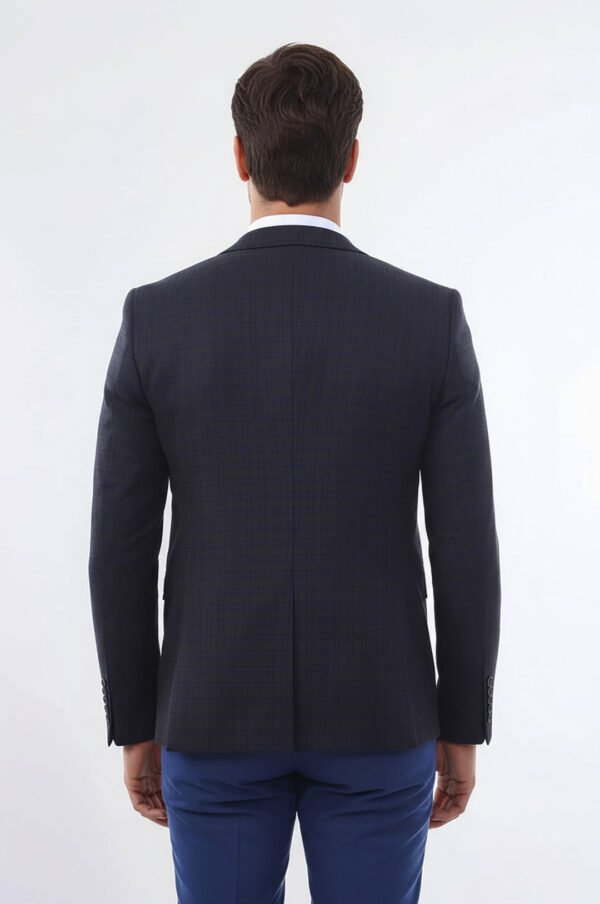 Brown Plaid Men's Winter 3 Piece Suit