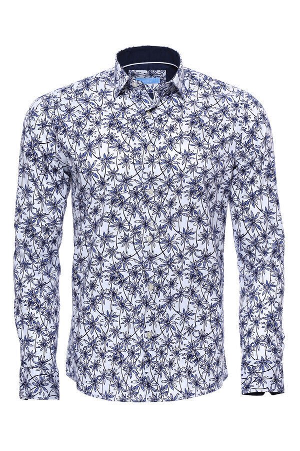 blue-floral-patterned-long-sleeve-white-men-shirt-