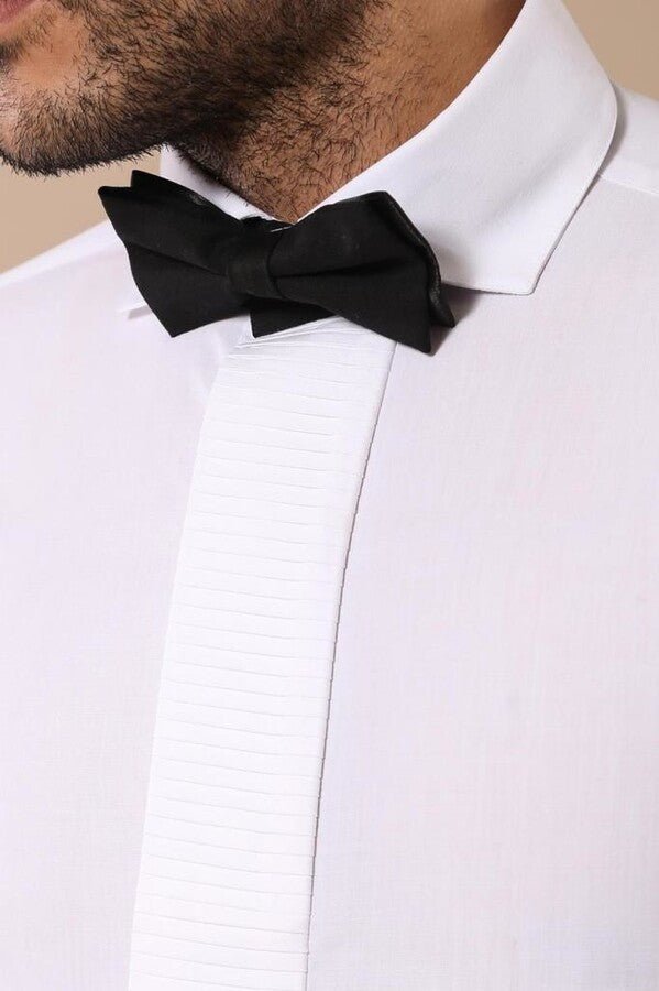 white tuxedo shirt
