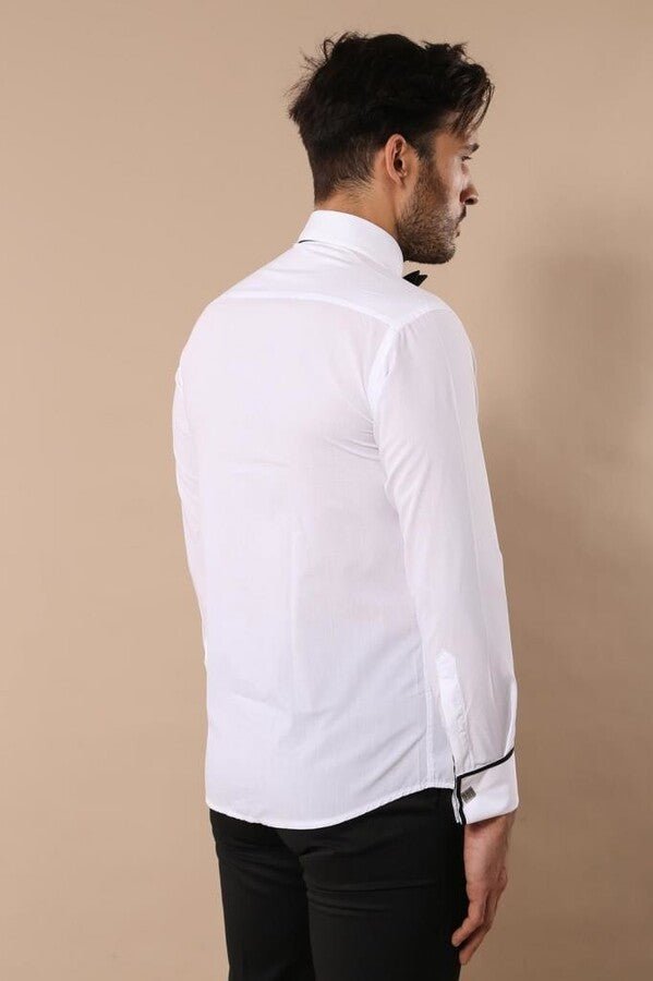 white tuxedo shirt