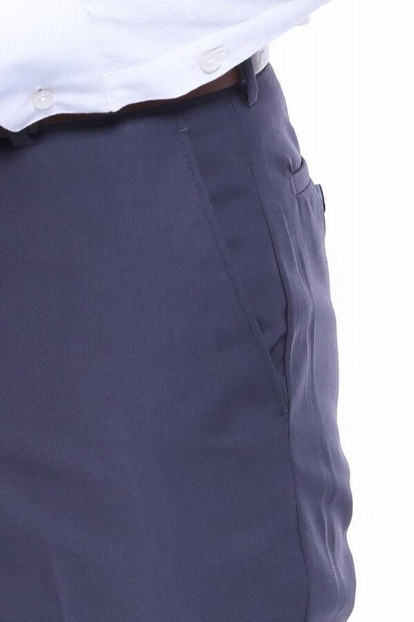 Anthracite Slim Fit Plain Men Pants