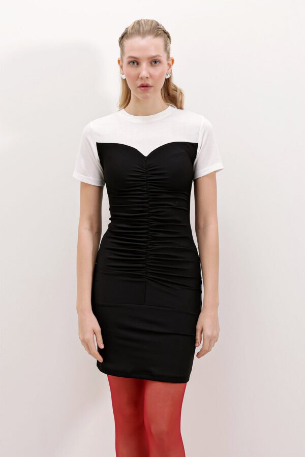 BGD Women Ruffled Mini Dress - Black - Avondale