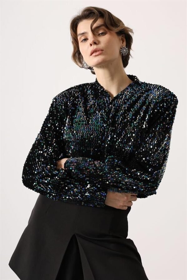 RYN SEQUINED JACKET - Multi Color