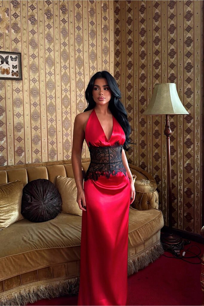 EYY Women Red Constas Accessory Detailed Dress