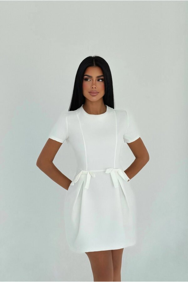 EYY Women White Basic Mini Dress