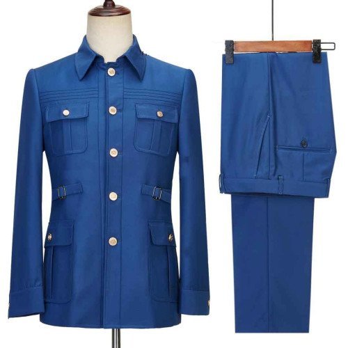 Senzo Rivolli Italian Safari Suit-Classic 2-Piece Tailored Elegance