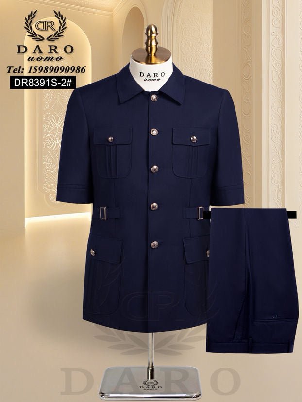 Dr. Daro Uomo Men Short Sleeve Safari Suit