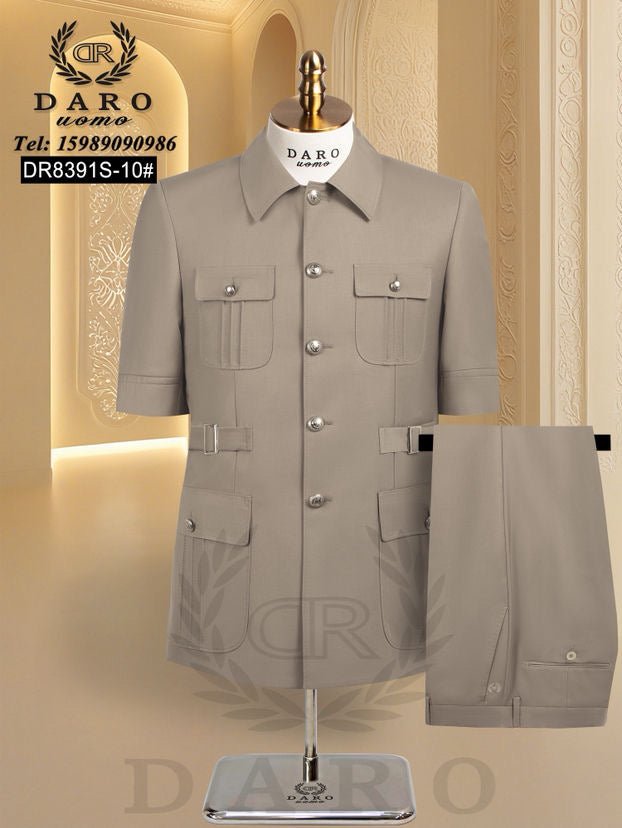 Dr. Daro Uomo Men Short Sleeve Safari Suit