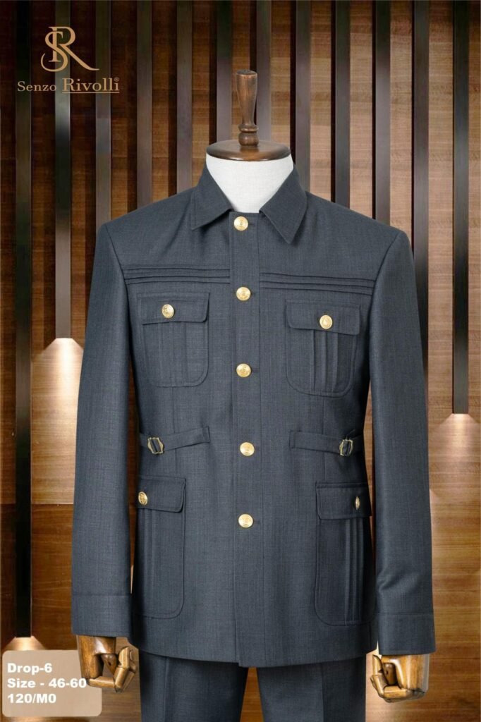 Senzo Rivolli Men Safari Suit