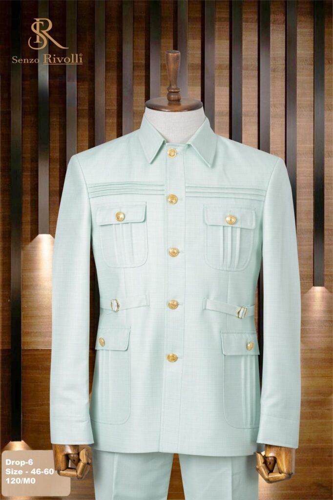 Senzo Rivolli Men Safari Suit