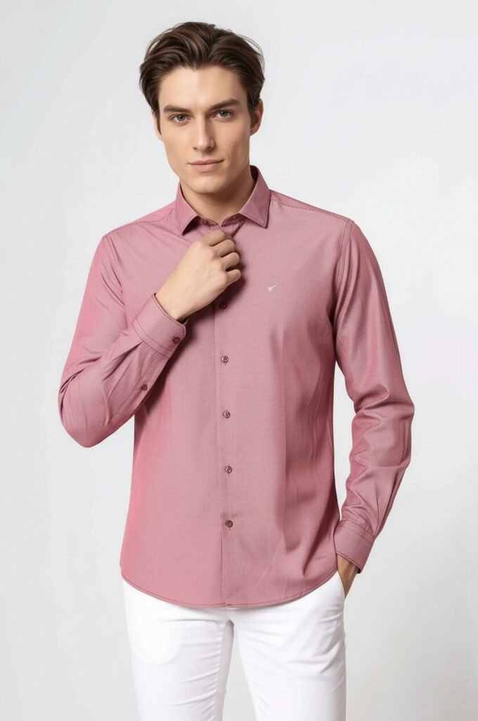 Burgundy Men's Shirt
