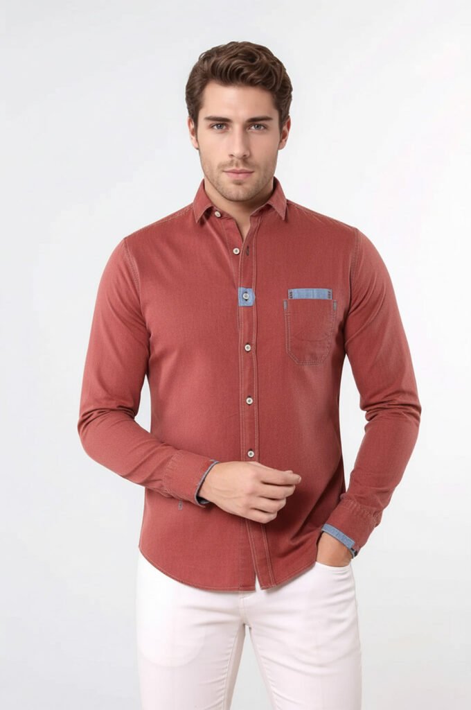 Light Burgundy Shirt