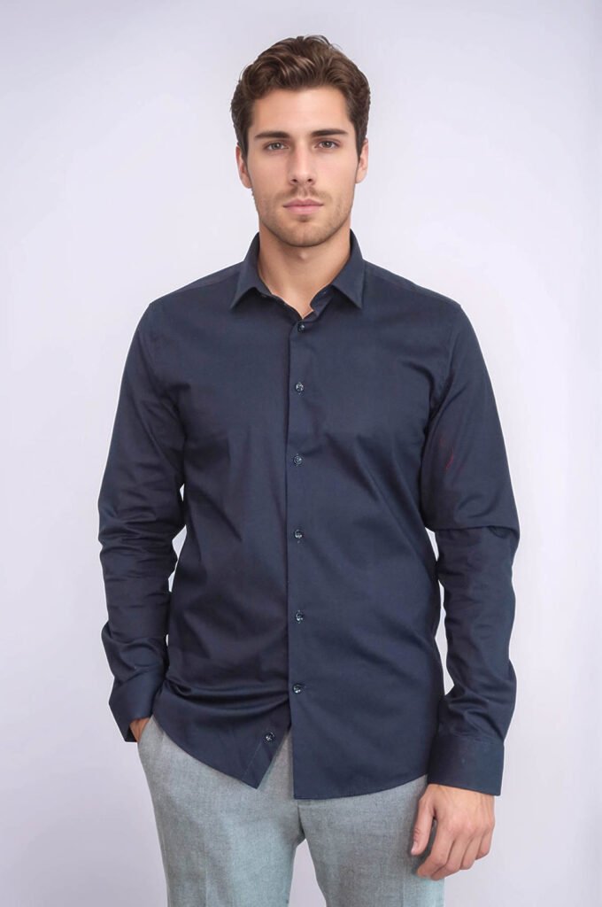 Navy Blue Men's Shirt