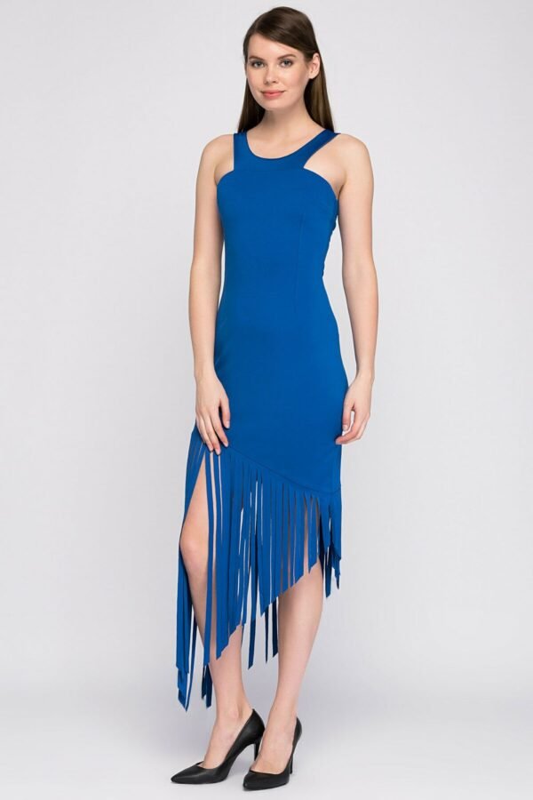 SNS Sense Saks Back Zippered Scuba Evening Dress