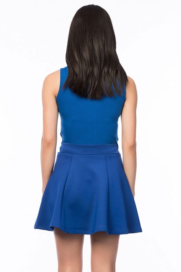 SNS Sense Saks Scuba Flounced Knee-Length Skirt