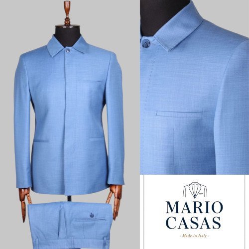 Mario Casas Premium Italian Safari Men Suit