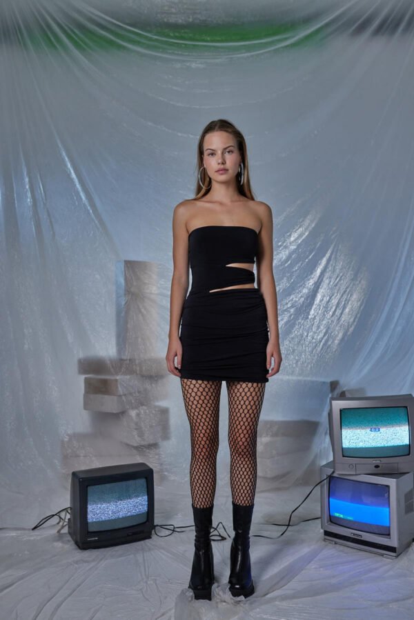 Women Bubble Dress Black