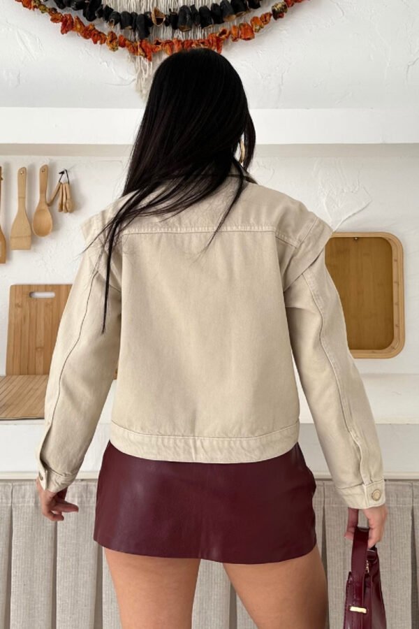 XLJ Zipper Detail Denim Jacket