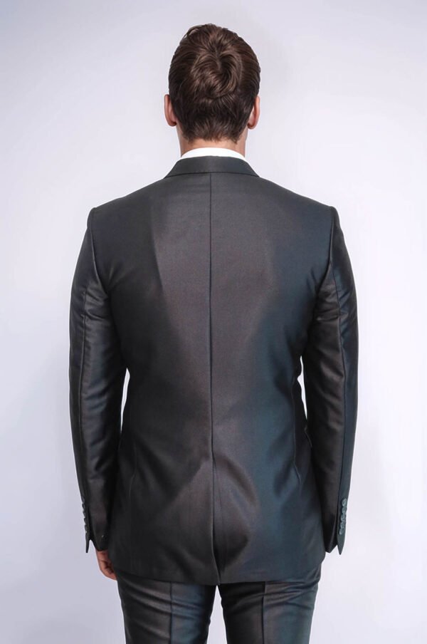 8 Drop Shiny Black Suit